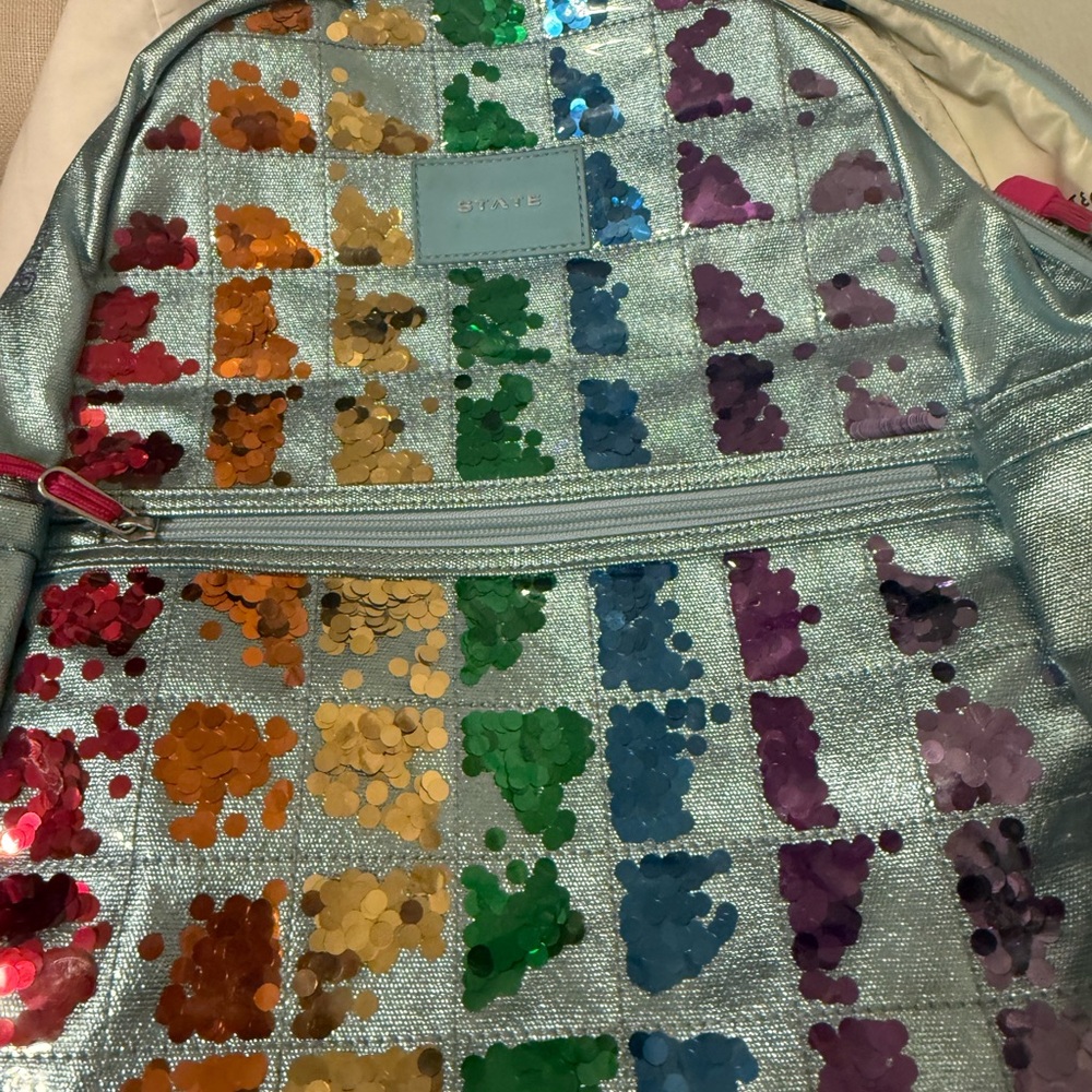 State Colorful Sequin Backpack